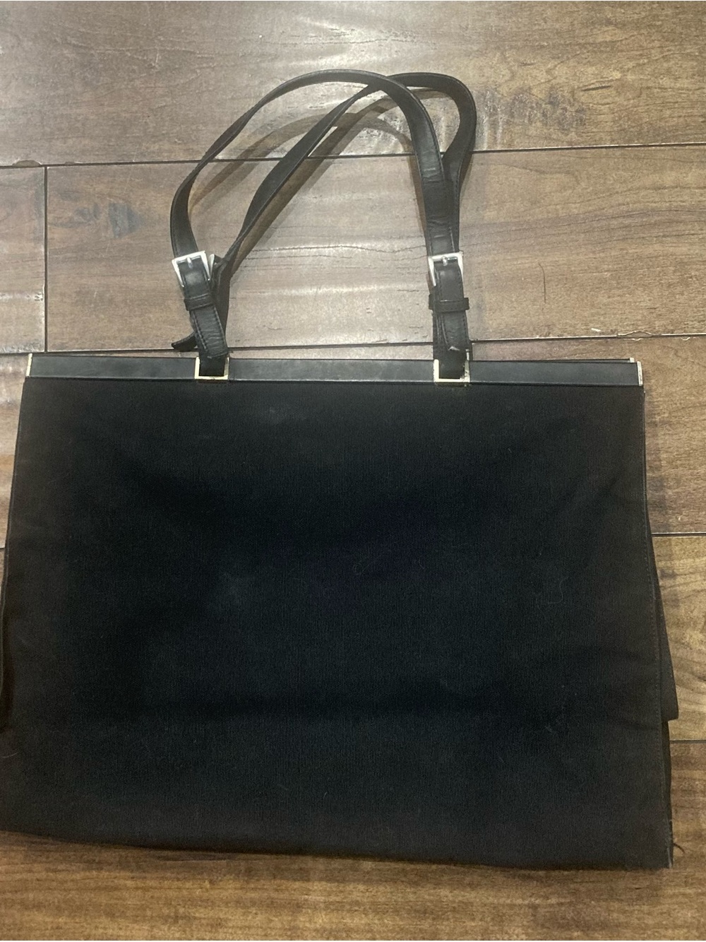 Prada Black Women's Shoulder Bag with Double Straps